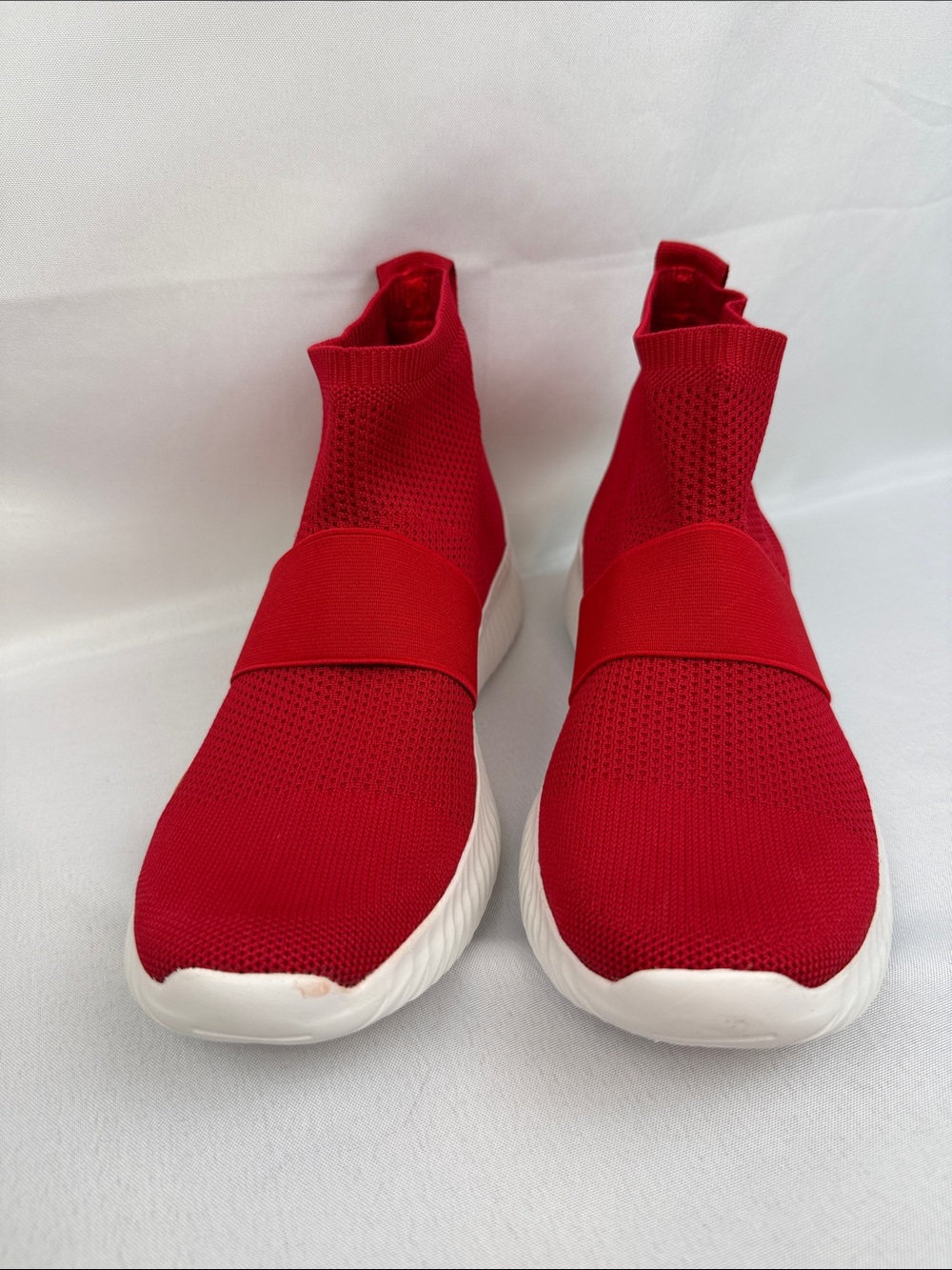 VINTAGE HAVANA Womens Jasmine Knit Sock Top MidTop Lightweight Sneaker Red 9 NIB